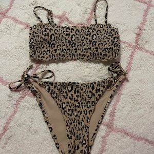 Cheetah smock bathing suit